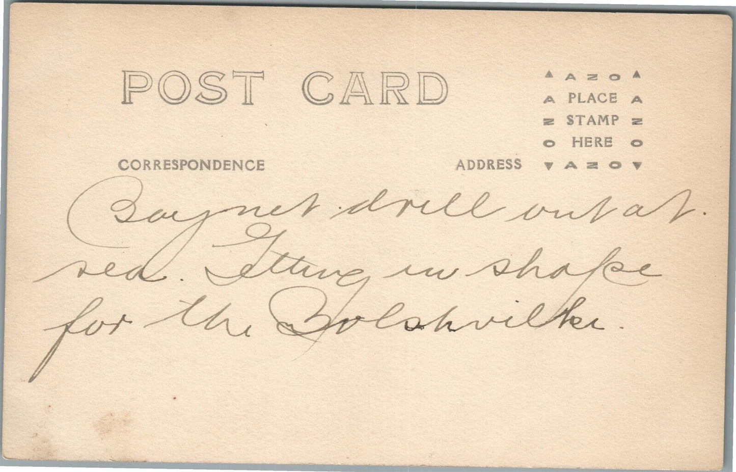 WWI ERA NAVY SAILORS DRILL ANTIQUE REAL PHOTO POSTCARD RPPC