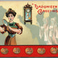 HALLOWEEN GREETINGS EMBOSSED ANTIQUE POSTCARD