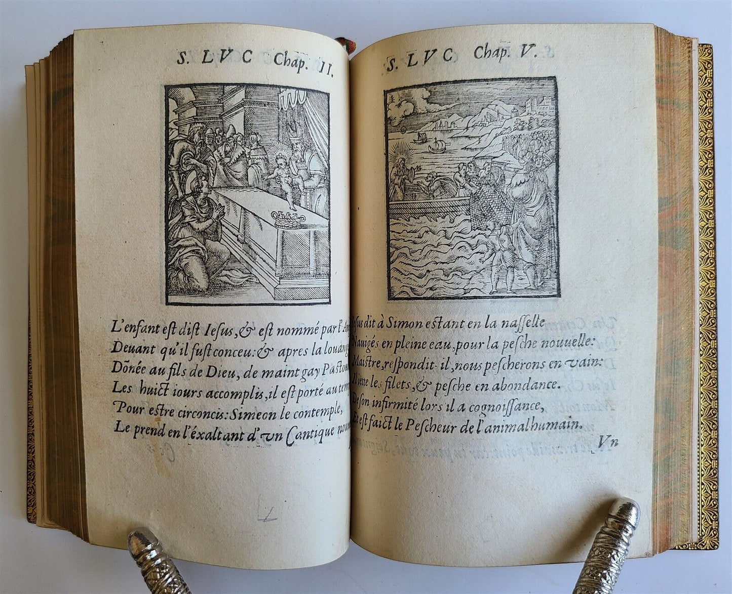 1582 FIGURES DE LA BIBLE antique ILLUSTRATED w/ 430 WOODCUTS scarce 16th CENTURY