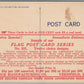VERNFIELD PA FLAG POST CARD SERIES SAMPLE AMERICAN MILITARY ANTIQUE POSTCARD