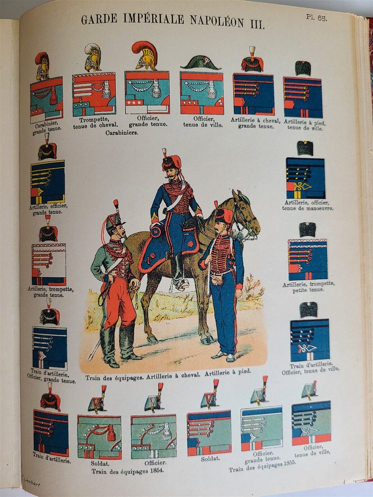 1897 UNIFORMS OF FRENCH ARMY SINCE 1690 UNTIL PRESENT DAYS ILLUSTRATED antique