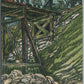 CZECH AUSTRIAN RAILROAD BRIDGE CONSTRUCTION WWI ERA ANTIQUE POSTCARD