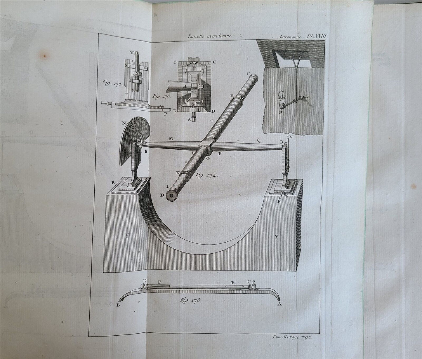 1771 ASTRONOMY by Joseph M. de La Lande 2 VOLUMES ILLUSTRATED antique in FRENCH