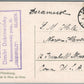 ST. PETERSBURG RUSSIA NEVA RIVER in WINTER ADVERTISING ANTIQUE POSTCARD