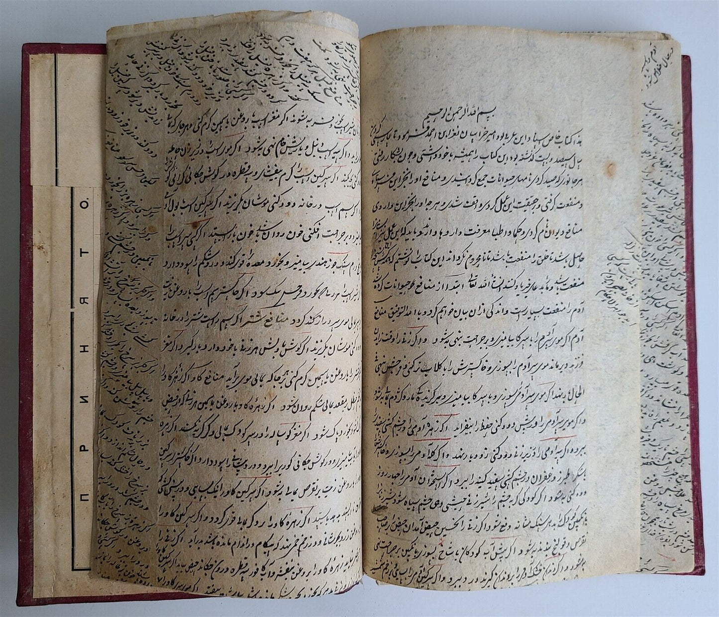 19th CENTURY FARSI MANUSCRIPT MIRROR of the WORLD antique SUFI ISLAMIC ETIC