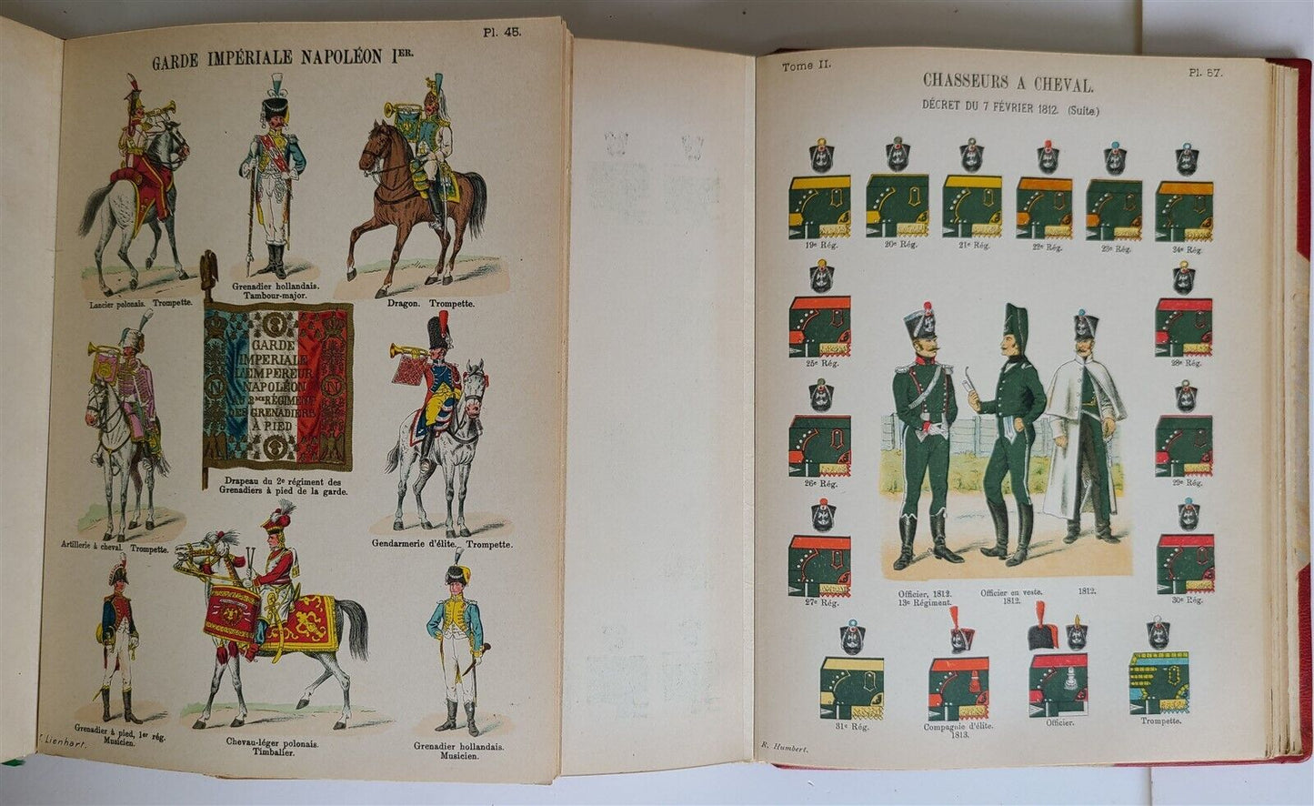 1897 UNIFORMS OF FRENCH ARMY SINCE 1690 UNTIL PRESENT DAYS ILLUSTRATED antique