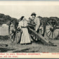 US ARMY ARTILLERY ROMANTIC ANTIQUE POSTCARD