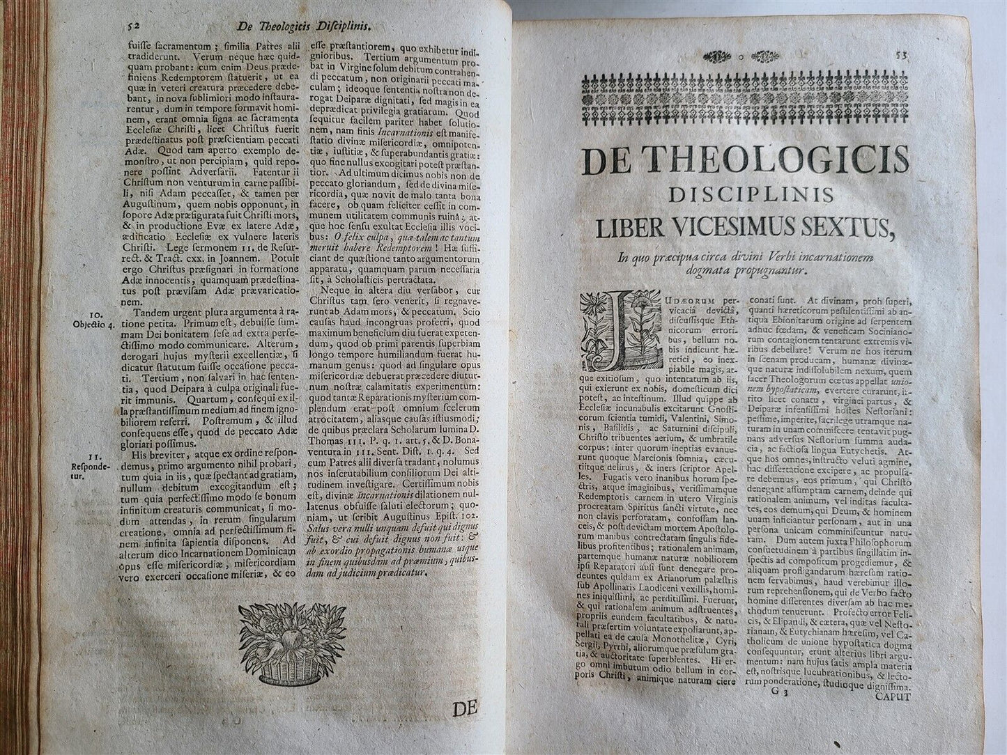 1749-50 THEOLOGY Theologia historico-dogmatico-scholastica 5 FOLIO VOLS antique