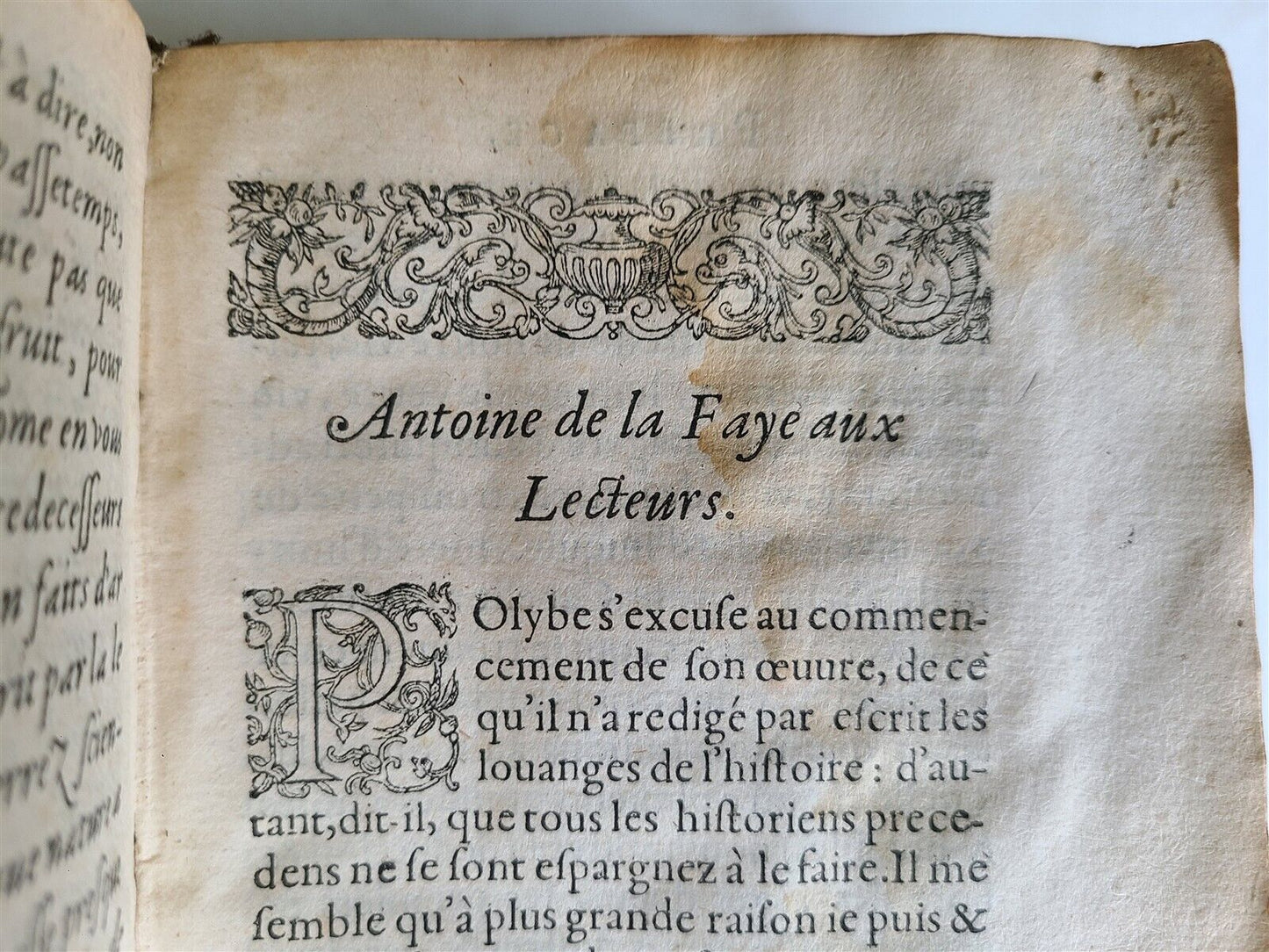 1582 ROMAN HISTORY by LIVY in FRENCH antique VELLUM BOUND 16th CENTURY