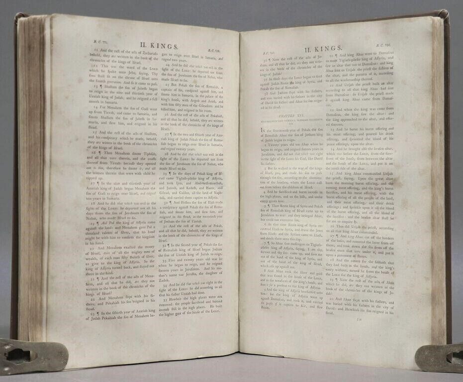 1798 BIBLE FIRST HOT PRESS EDITION LARGE FOLIO antique AMERICANA 18th cent. RARE