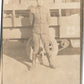 WWI ERA AMERICAN RED CROSS TRUCK DRIVER ANTIQUE REAL PHOTO POSTCARD RPPC