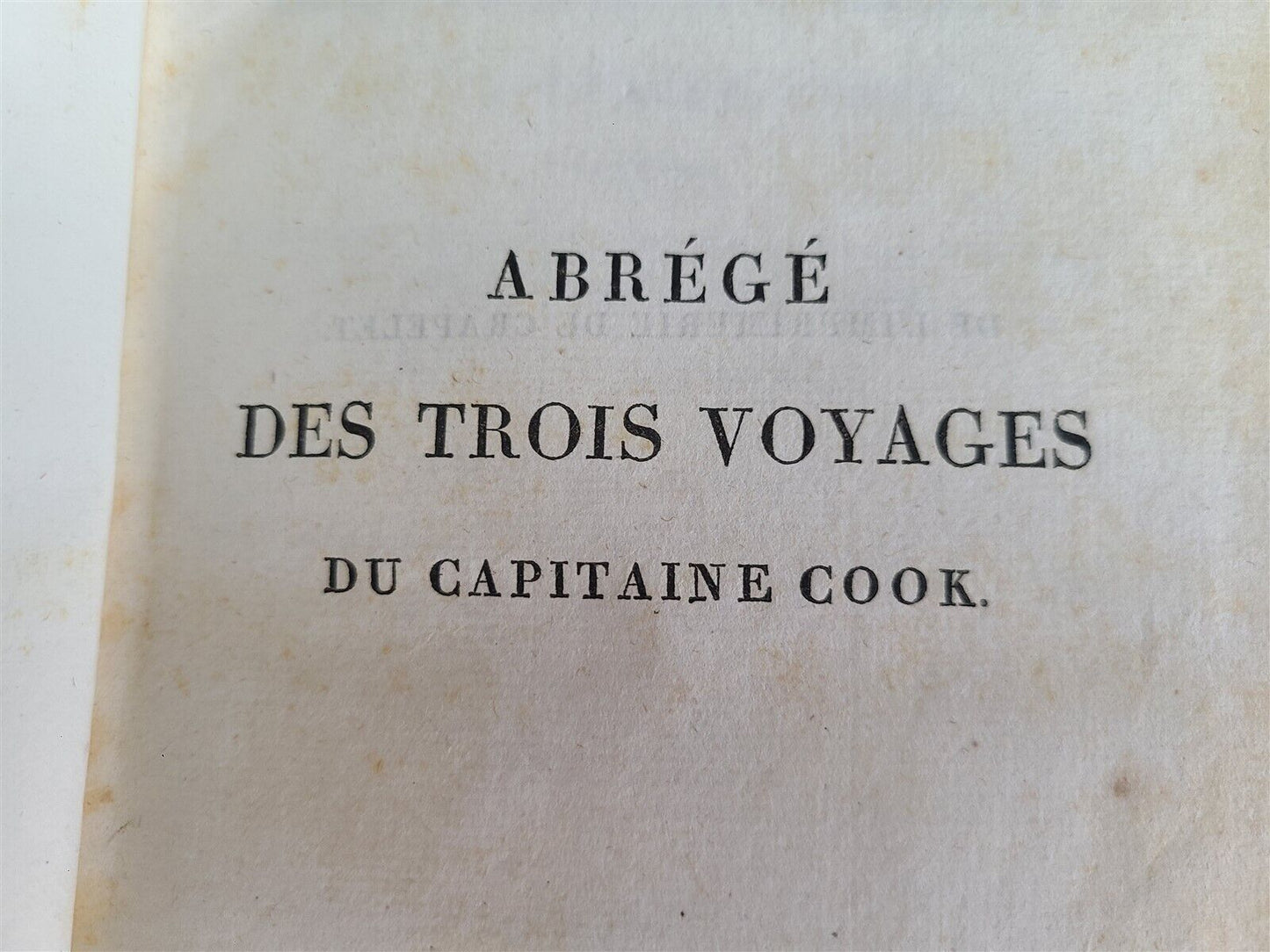 1817 3 VOYAGES of CAPTAIN COOK 6 vols ILLUSTRATED w/ WORLD MAP antique in FRENCH