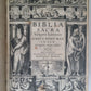 1603 BIBLE LATIN PLANTIN BIBLIA SACRA antique MASSIVE FOLIO OLD & NEW TESTAMENT