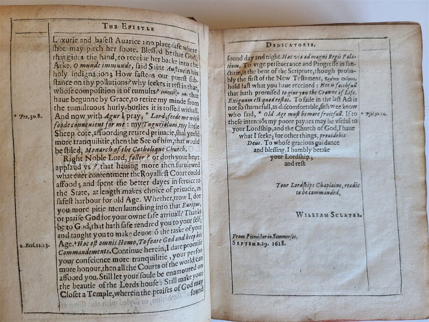 1627 EXPOSITION w/NOTES UPON 1st & 2nd EPISTLES of THESSALONIANS SCLATER ANTIQUE