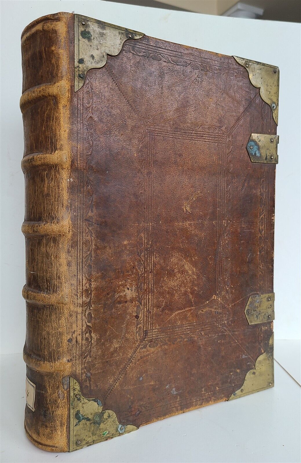 1751 - 1786 MISSALE ROMANO-SERAPHICUM antique FOLIO w/ METAL CORNERS & CLASPS