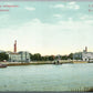 ST. PETERSBURG RUSSIA SAMSONIEVSKAYA WATERFRONT ANTIQUE POSTCARD