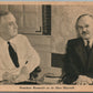 PRESIDENT ROOSEVELT & RUSSIAN FOREIGN AFFAIRS MINISTER MOLOTOV VINTAGE POSTCARD
