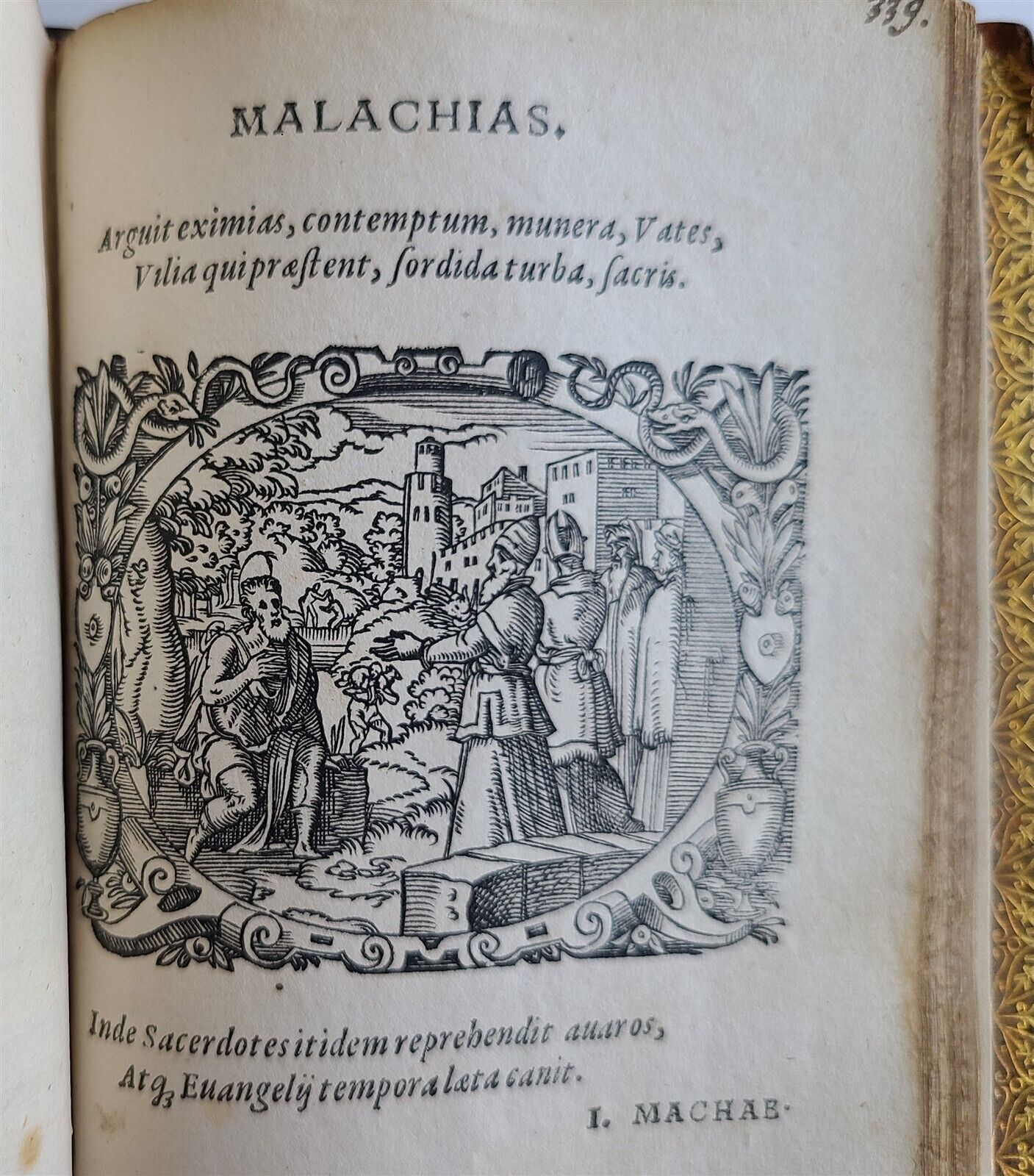 1571 PICTURE BIBLE antique ILLUSTRATED w/ 200 WOODCUTS by JOST AMMAN RARE 16th C