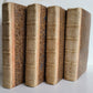 1789-92 PHILOSOPHY by J. ZIMMERMAN in DUTCH antique 4 VOLUMES illustrated
