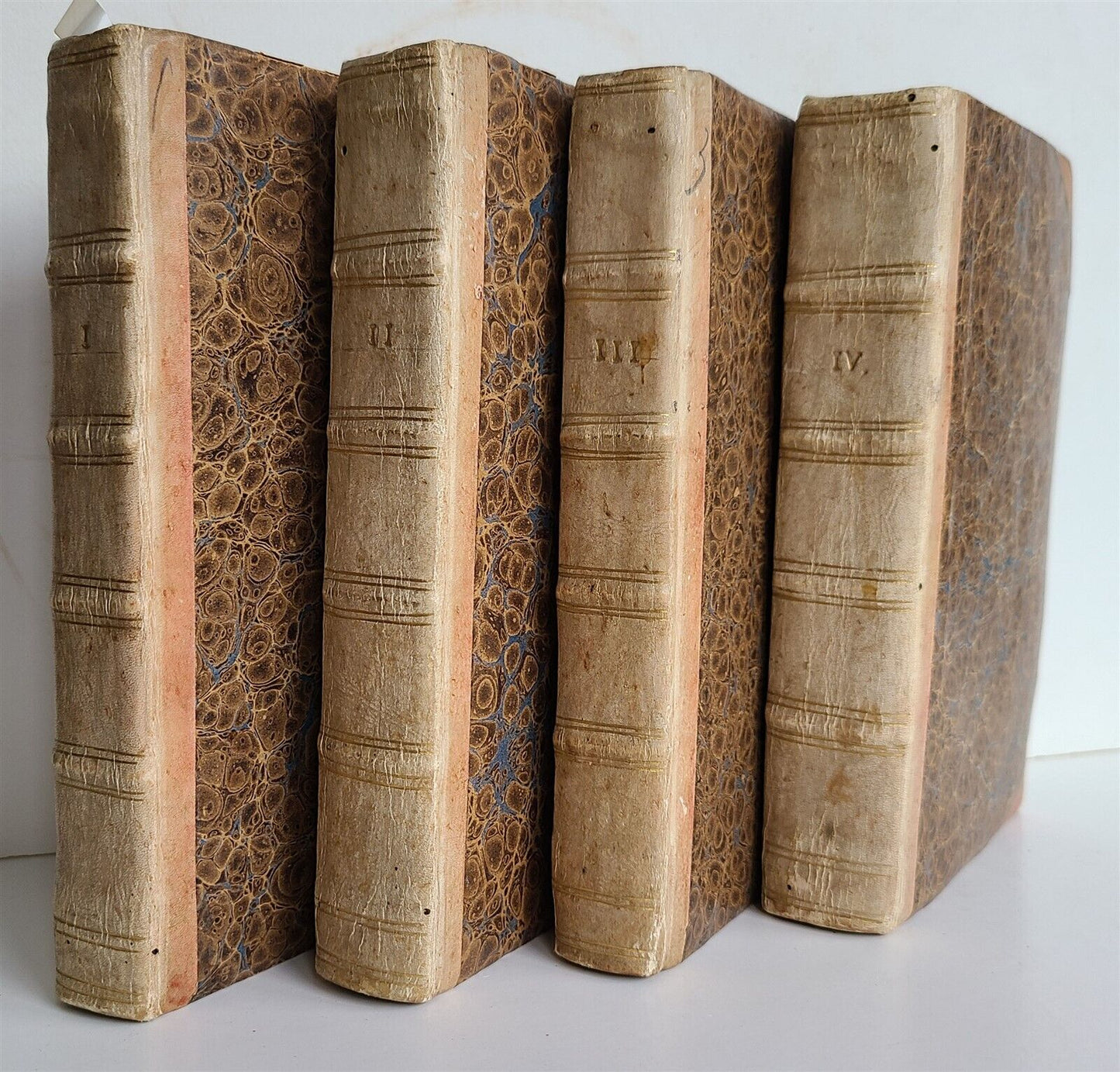 1789-92 PHILOSOPHY by J. ZIMMERMAN in DUTCH antique 4 VOLUMES illustrated
