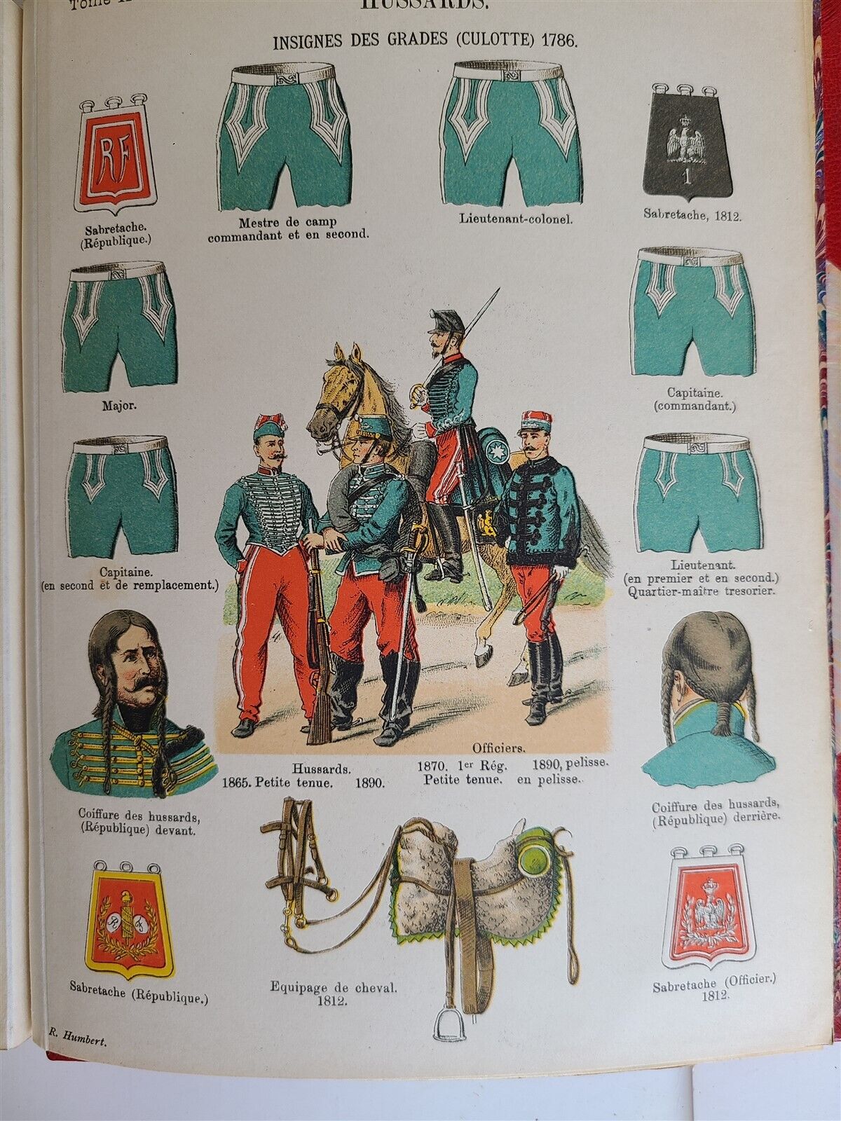 1897 UNIFORMS OF FRENCH ARMY SINCE 1690 UNTIL PRESENT DAYS ILLUSTRATED antique