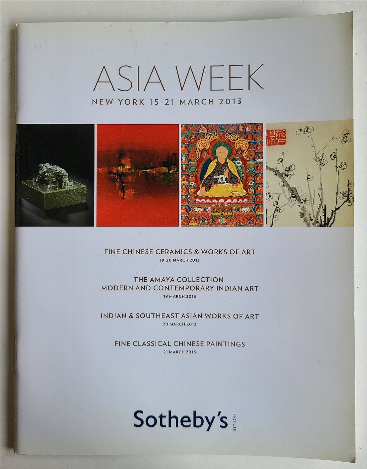 CHINESE ART ASIA WEEK MARCH 2013 SOTHEBY'S AUCTION CATALOG