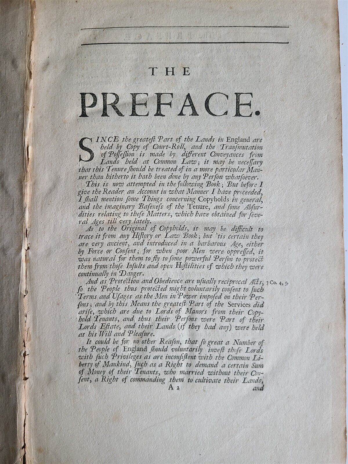 1726 LES MANERIORUM or LAW & CUSTOMS of ENGLAND by William Nelson antique folio