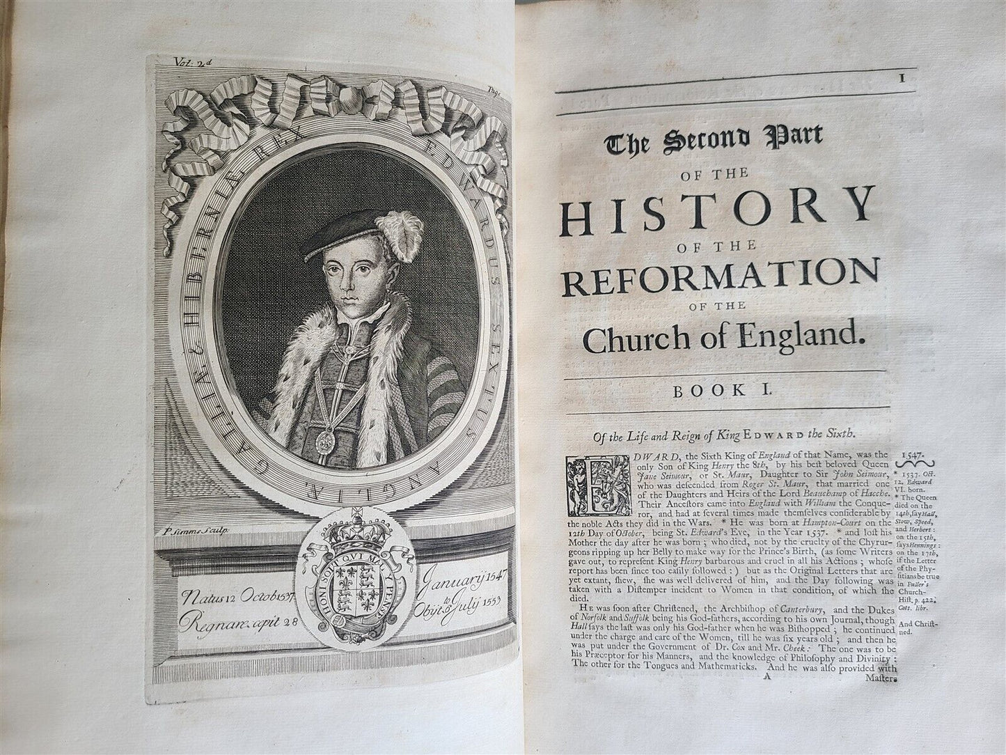 1730 HISTORY of REFORMATION of CHURCH of ENGLAND 3 VOL ILLUSTRATED antique FOLIO