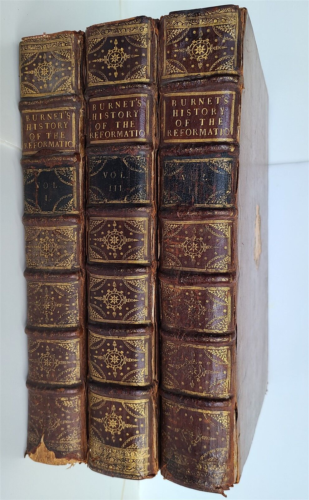 1730 HISTORY of REFORMATION of CHURCH of ENGLAND 3 VOL ILLUSTRATED antique FOLIO