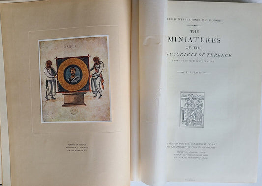 1931 MINIATURES of MANUSCRIPTS of TERENCE PRIOR TO 13 CENTURY illustrated FOLIO