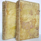 1671 LAW BOOKS 2 FOLIO VOLUMES Institutionum Imperatoris antique VELLUM BOUND
