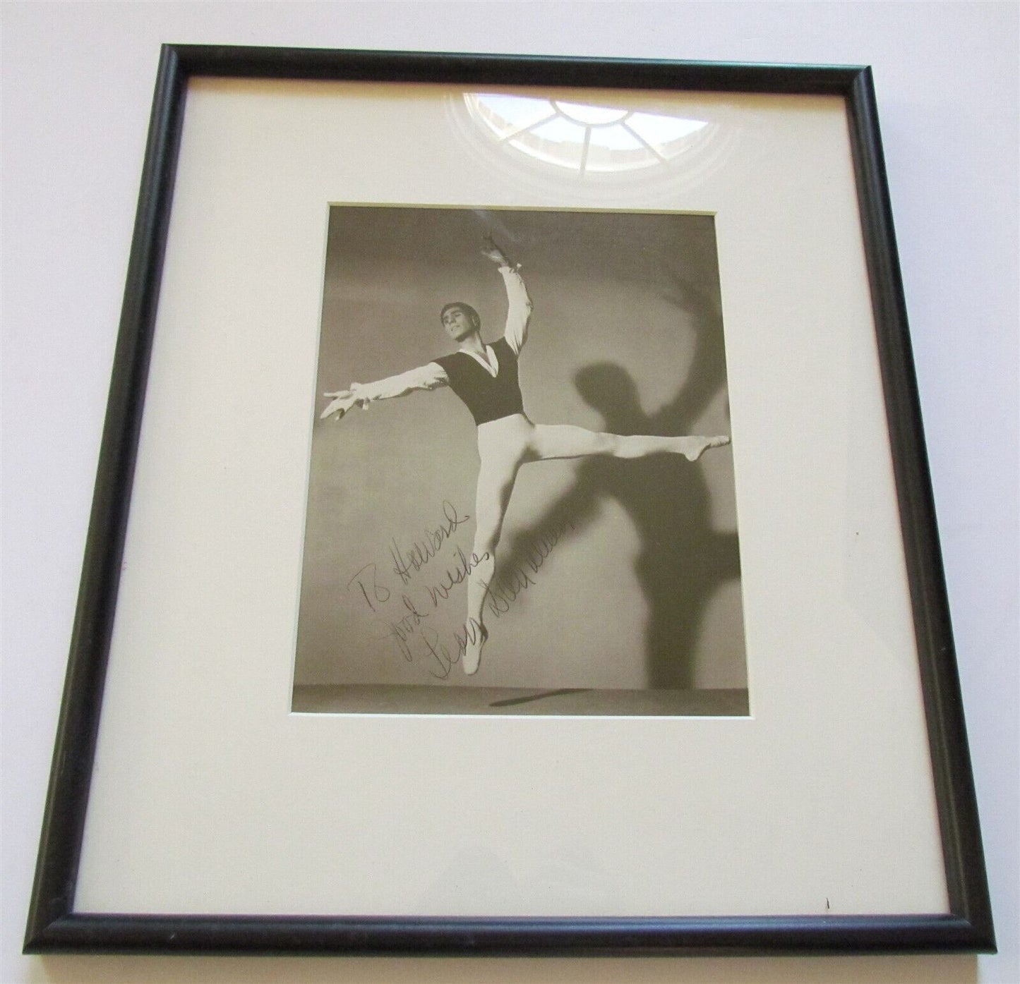 AMERICAN BALLET DANCER LEON DANIELIAN SIGNED PHOTO FRAMED Armenian AUTOGRAPH