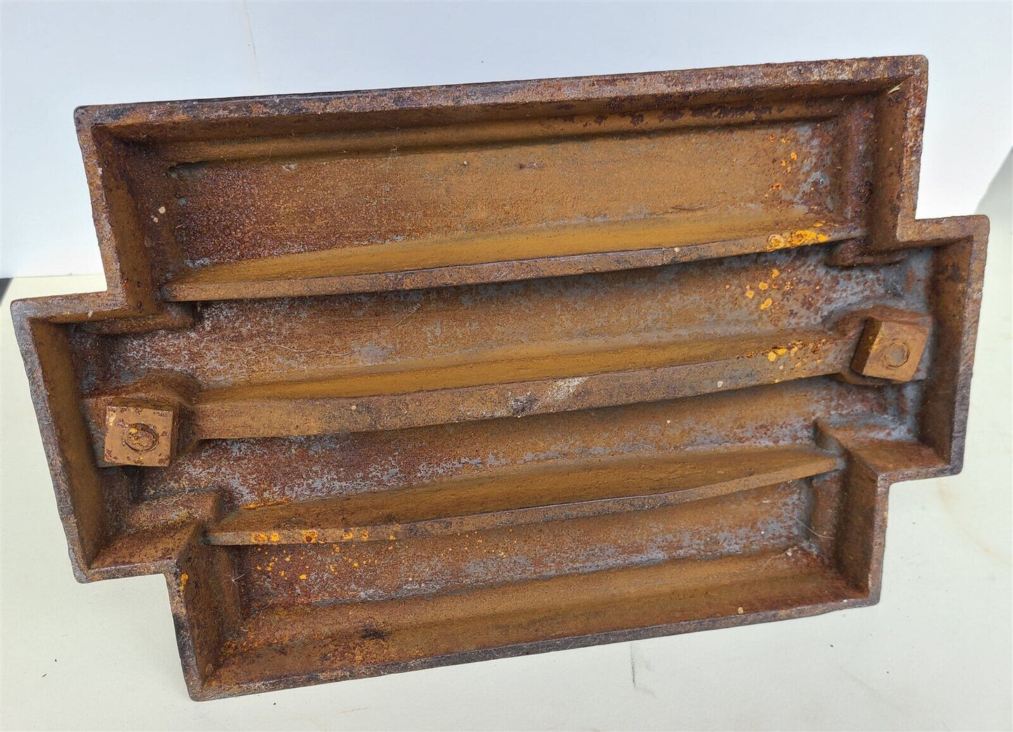 CAST IRON BOOK PRESS antique BOOKBINDING VICTORIAN 19th century RARE SHAPE