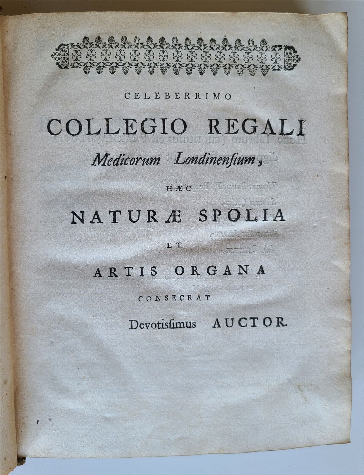 1751 PHAMACOLOGY by SAMUEL DALE antique 18th CENTURY