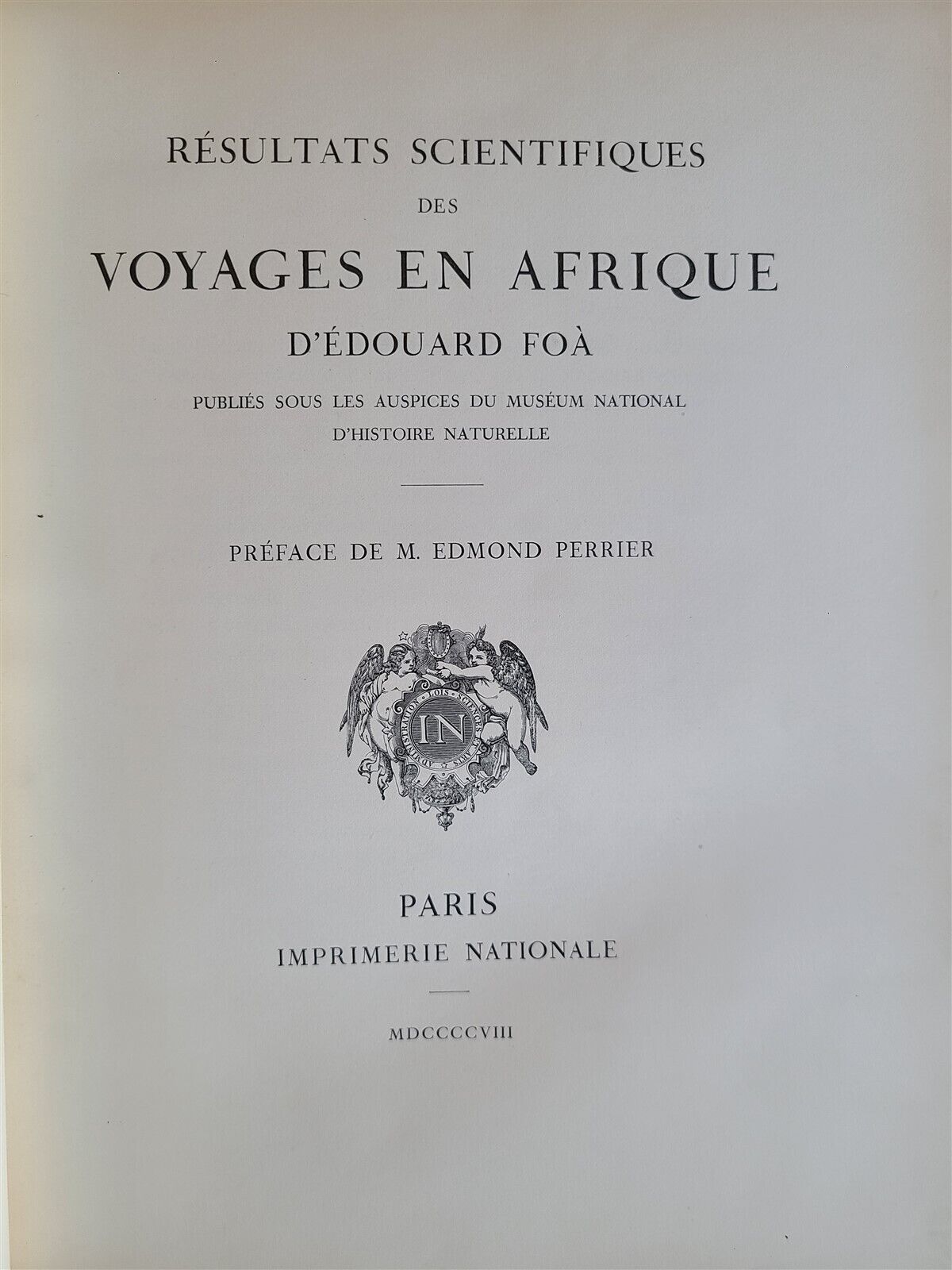 1908 AFRICAN EXPLORATIONS by EDOUARD FOA antique ILLUSTRATED FOLIO w/ MAPS