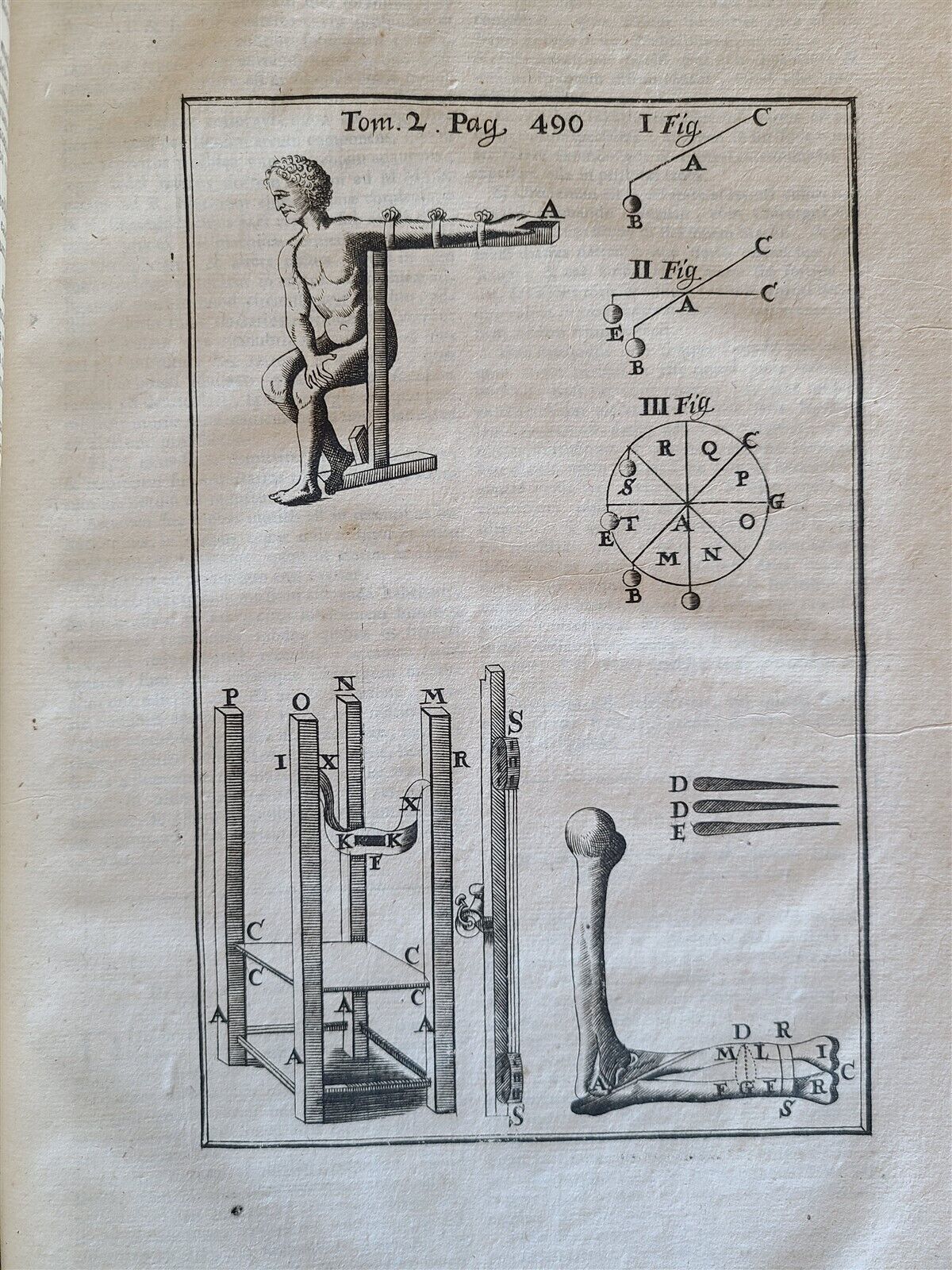 1716 MEDICAL antique PIGSKIN FOLIO MEDICA CHIRURGICA PHARMACEUTICO-CHYMICA