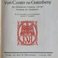 1921 VON COSTER ZU GUTENBERG by G. SEDLER illustrated ANTIQUE