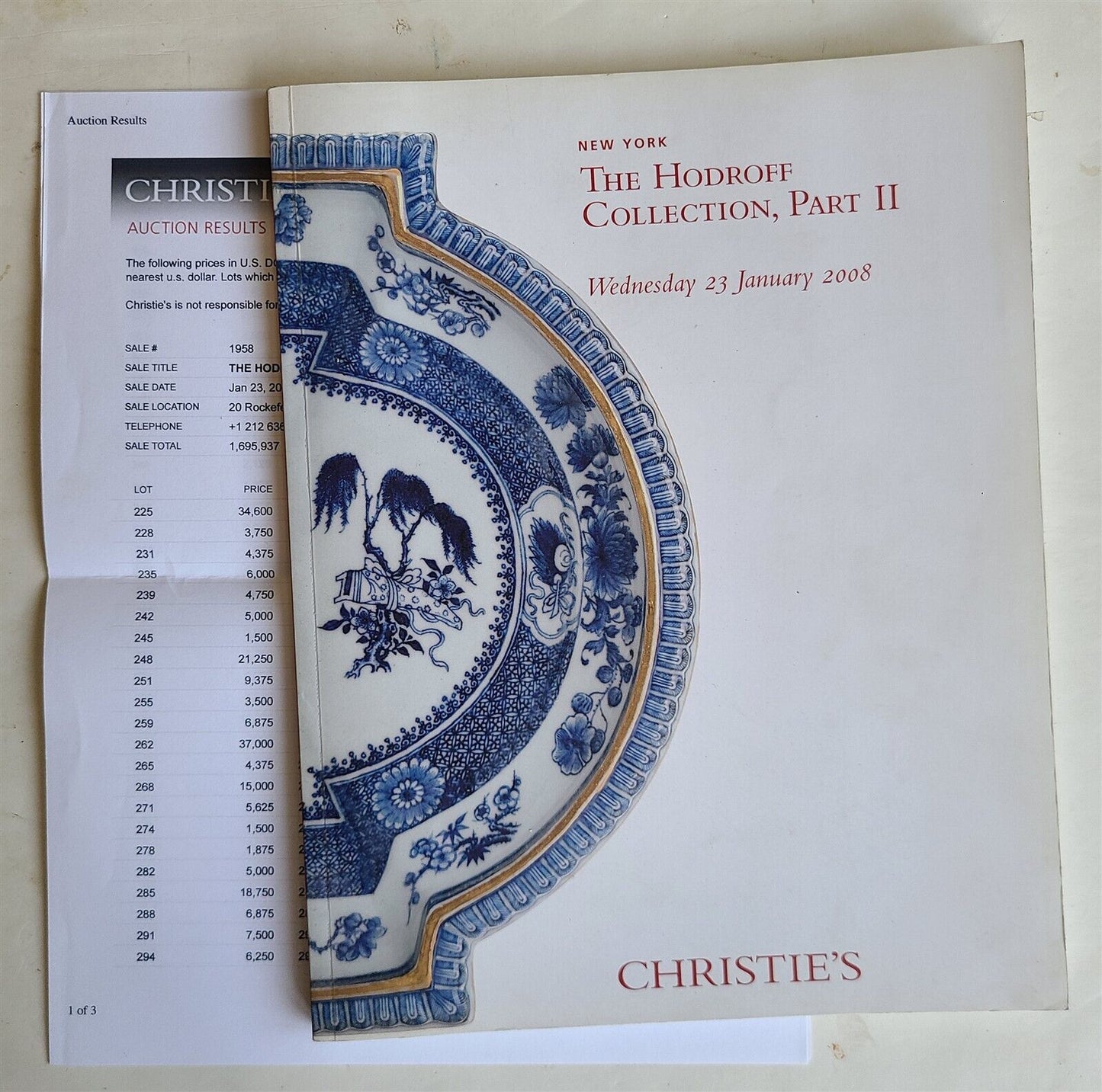 CHINESE CERAMIC HODROFF COLLECTION PART II CHRISTIE'S 2008 AUCTION CATALOG