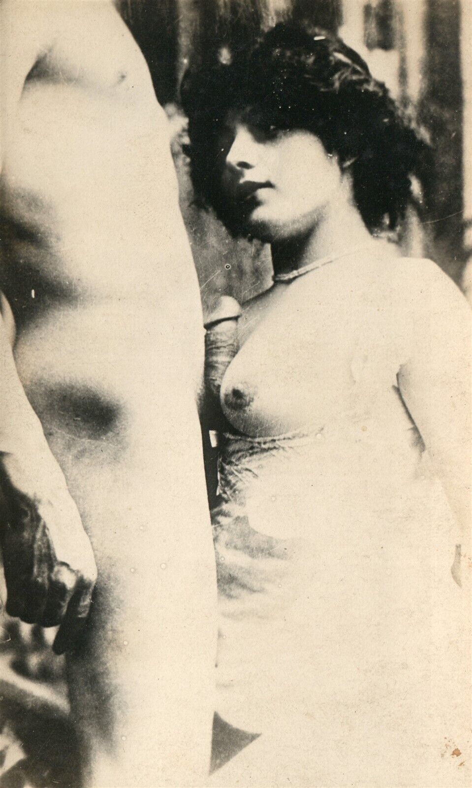 EROTIC ANTIQUE PHOTO POSTCARD RPPC