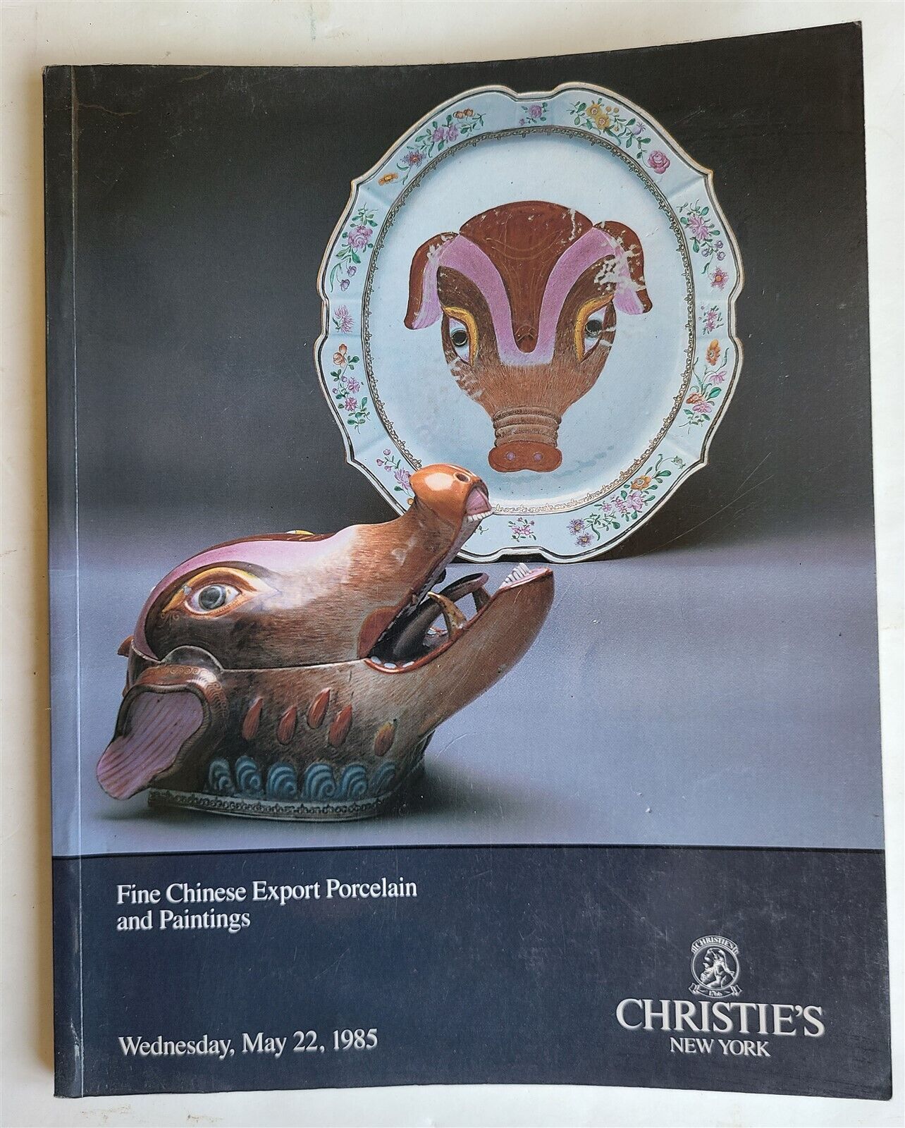 CHINESE EXPORT PORCELAIN & PAINTINGS CHRISTIE'S 1985 AUCTION CATALOG