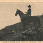 JOAQUIN MILLER RIDING CHIEF on the HIGHTS ANTIQUE POSTCARD