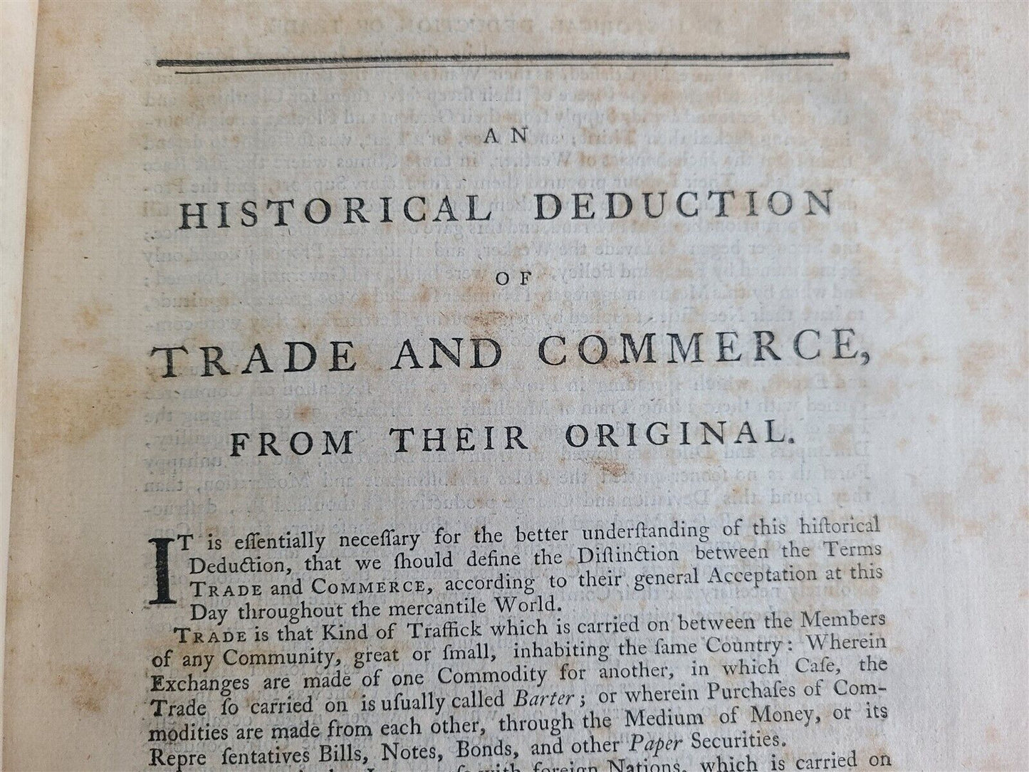 1783 Merchant's Directory LEX MERCATORIA REDIVIVA by W. BEAWES antique folio