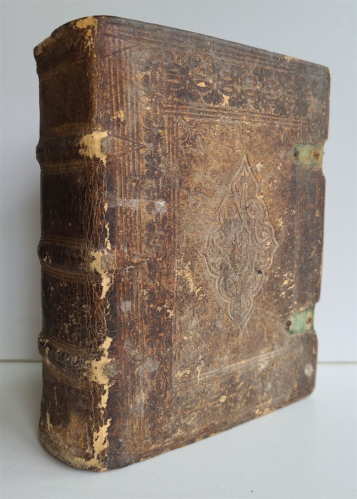 1583 MARTIROLOGY in GERMAN antique PIGSKIN BOUND 16th CENTURY