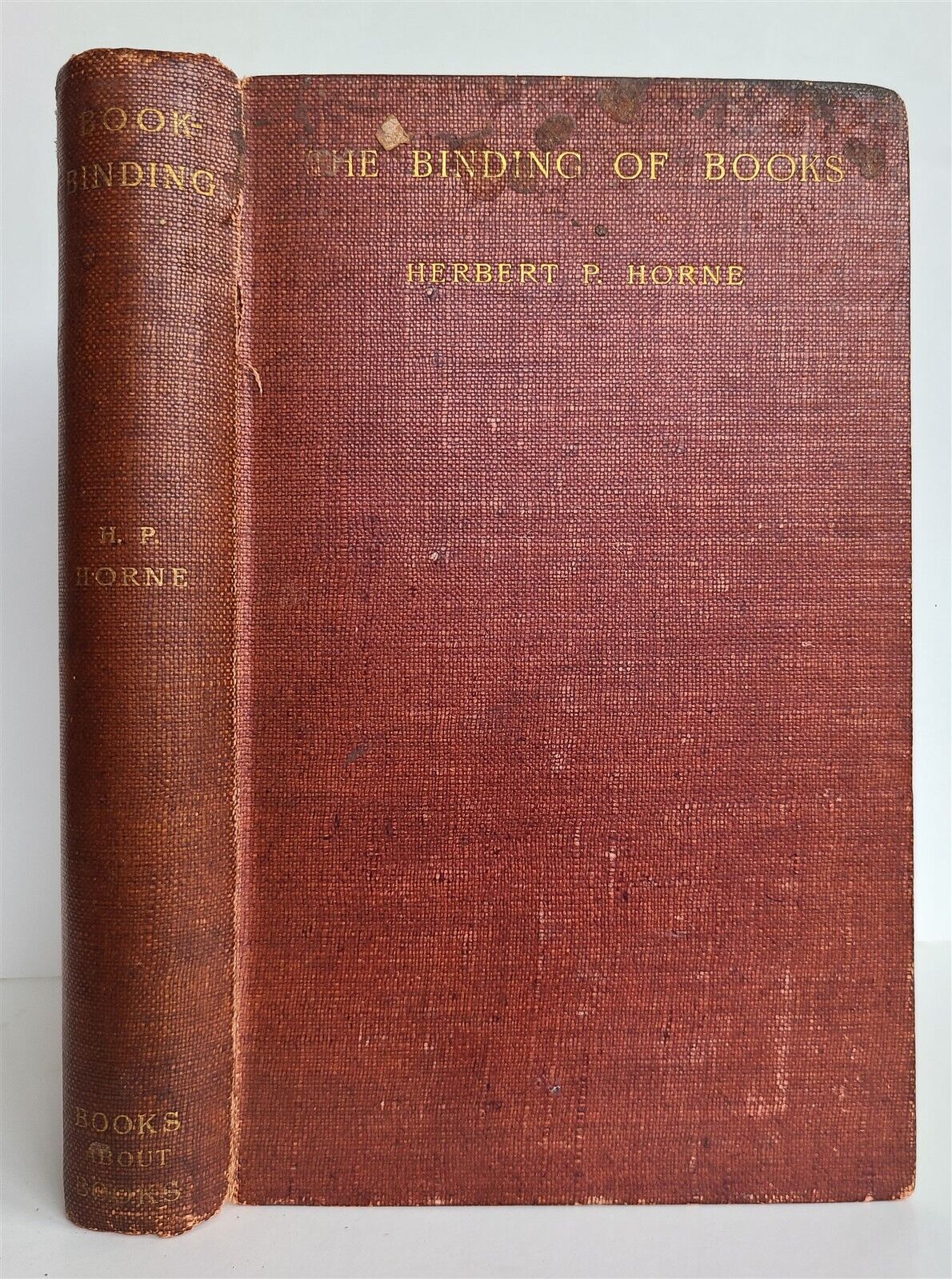 1894 THE BINDING OF THE BOOKS by HERBERT HORNE antique