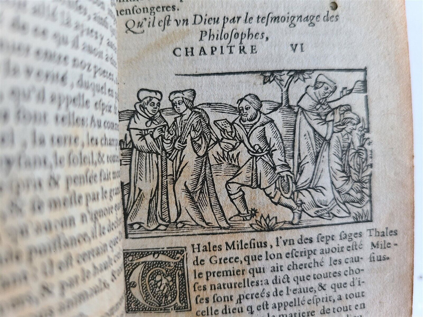 1551 TREATISE AGAINST PAGAN BELIEFS LACTANTIUS antique ILLUSTRATED 179 WOODCUTS