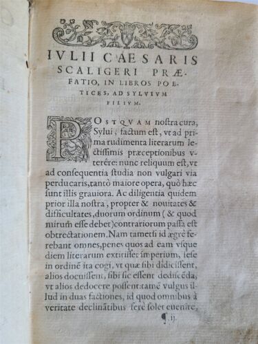 1581 POETRY BASED on ARISTOTLE'S & SENECA EXAMPLES antique vellum 16th century