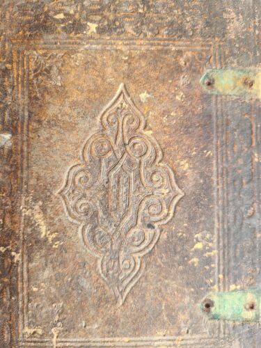 1583 MARTIROLOGY in GERMAN antique PIGSKIN BOUND 16th CENTURY