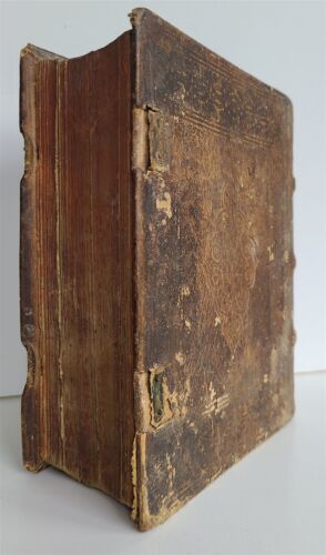 1583 MARTIROLOGY in GERMAN antique PIGSKIN BOUND 16th CENTURY